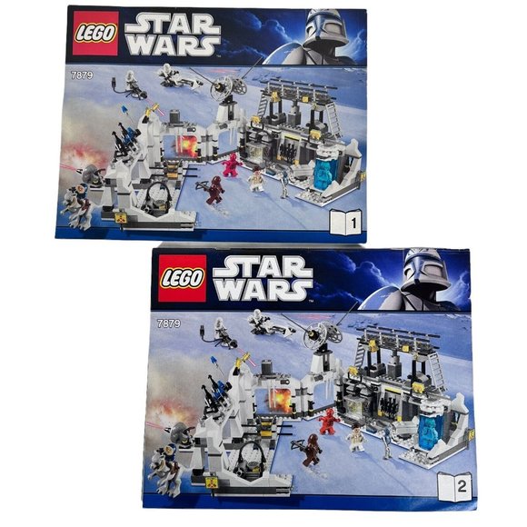 LEGO Star Wars 7879 Hoth Echo Base Instructions Only Manual 1 & 2 No Box Minifig - Picture 1 of 3